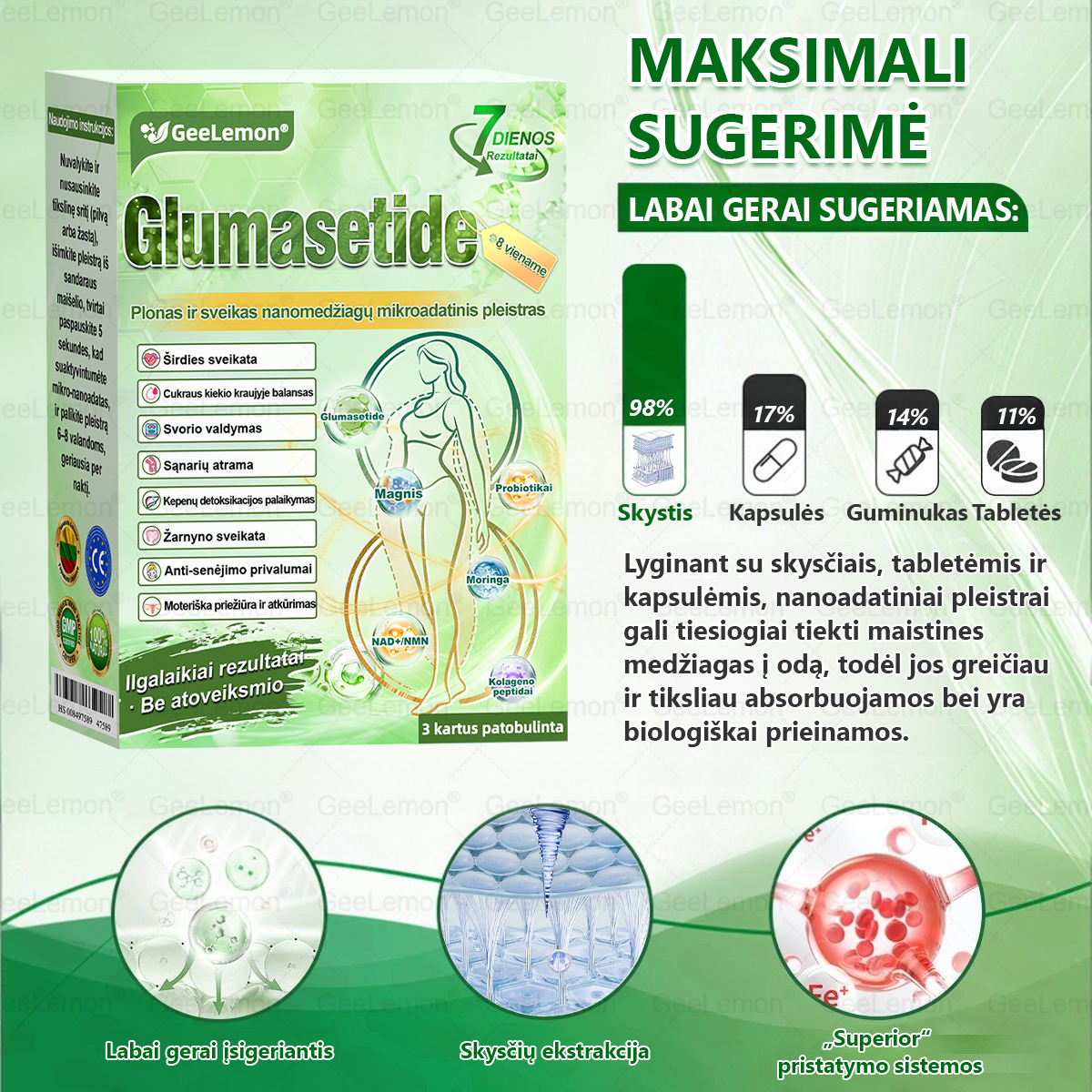 🎁 Liko tik 5 dėžutės! Dabar suteikiame papildomą 50 % nuolaidą! Būkite žvalūs ir sveiki. Jei nepasinaudosite proga dabar, kita galimybė bus tik kitais metais!