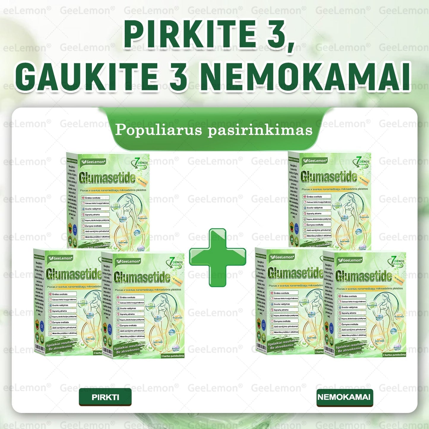 🎁 Liko tik 5 dėžutės! Dabar suteikiame papildomą 50 % nuolaidą! Būkite žvalūs ir sveiki. Jei nepasinaudosite proga dabar, kita galimybė bus tik kitais metais!