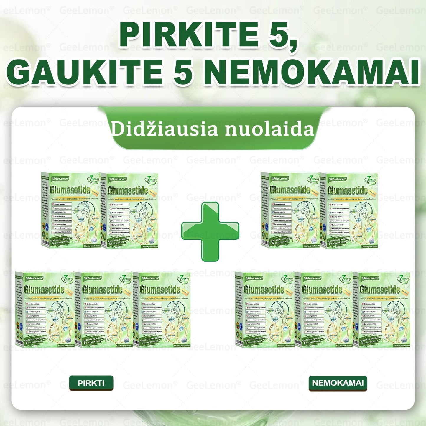 🎁 Liko tik 5 dėžutės! Dabar suteikiame papildomą 50 % nuolaidą! Būkite žvalūs ir sveiki. Jei nepasinaudosite proga dabar, kita galimybė bus tik kitais metais!